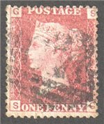 Great Britain Scott 33 Used Plate 79 - SG